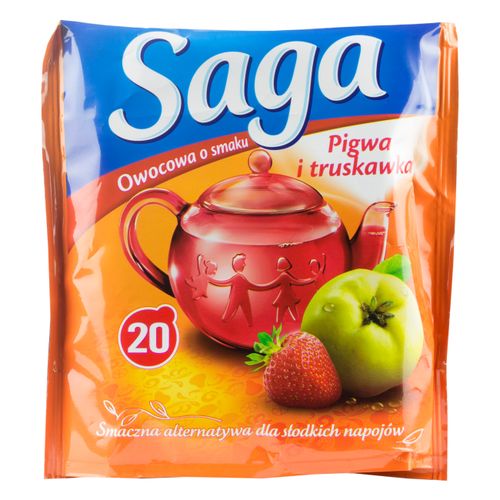 Saga Früchtetee mit Quitte und Erdbeere 20 Beutel