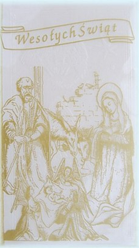 Polnische Weihnachtsoblatten Gross. 3 Stück im Päckchen Oblatten - Oplatki - Oplatek