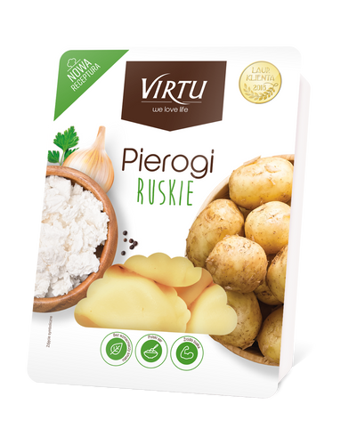 Virtu Pierogi polnische Maultaschen Russische Art (Quark und Kartoffel) 400g