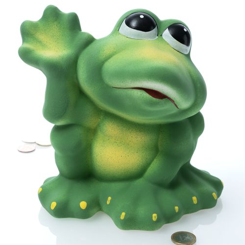 Frogi - Frosch "Pfote" | Keramik Spardose | B/L/H: 16x18,5x21cm