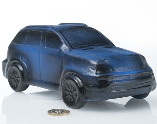 Keramik Auto - Bayern Renner | Keramik Spardose | B/L/H: 11x20,5x11cm