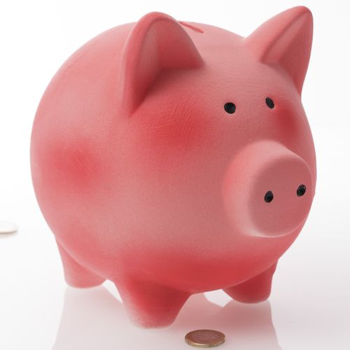 Pigilein - Schweinchen rund | Keramik Spardose | B/L/H: 14x20,5x19,5cm