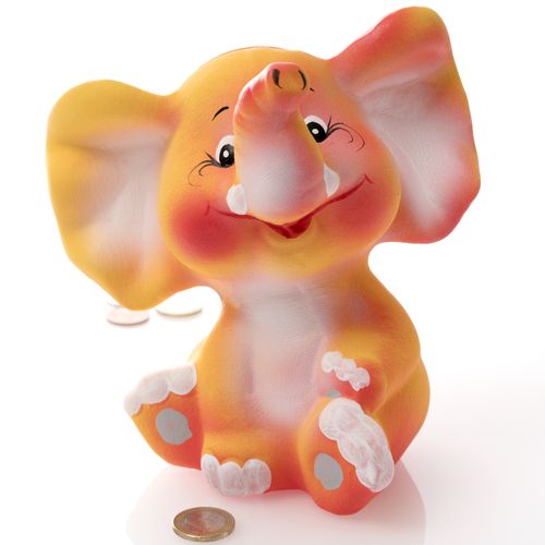 Tommy - Der kleine Elefant | Keramik Spardose | B/L/H: 12x16x18cm