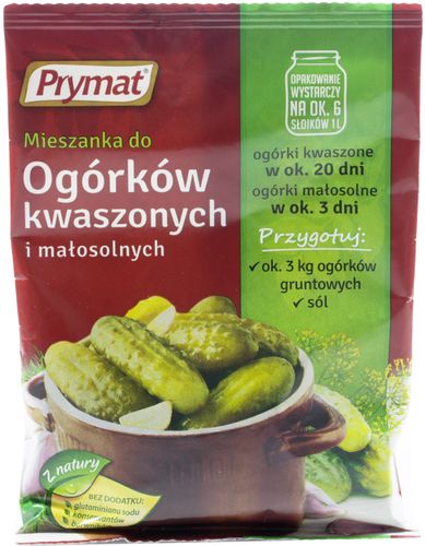 Prymat Gewürzmischung für 3Kg. Sauergurken / Salzgurken zum selber machen 40g