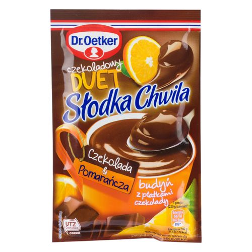 Dr.Oetker Süßer Moment - Schokolade DUET - Pudding mit Schokolade und Orangengeschmack 45g