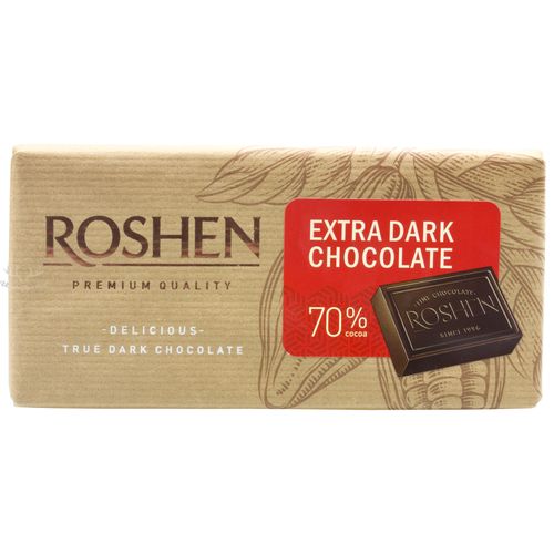 Roshen Schokolade Extra dark 70% cocoa 90g // Roshen Czekolada Extra dark 70% cocoa 90g