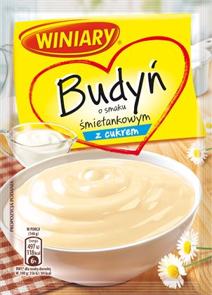 Winiary Pudding Sahne-Geschmack mit Zucker 60g