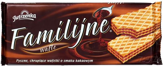 Jutrzenka Waffel Familijne mit Kakaogeschmack 180g