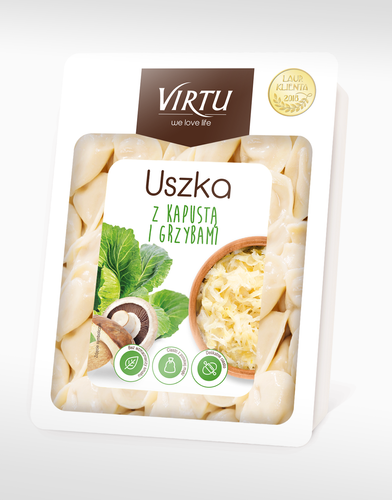 Virtu Polnische Uszka Teigtaschen mit Kohl und Pilzen 400g