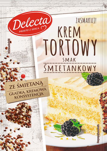 Delecta Kuchencreme mit Sahnegeschmack 120g