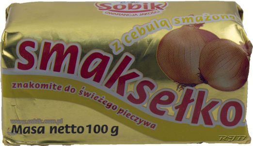Polnischer Brottaufstrich mit Butter und Zwiebeln