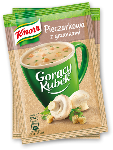 Knorr Heiße Tasse Champignonsuppe mit Croutons 15g