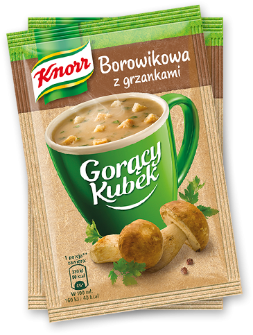 Knorr Heiße Tasse Waldpilzsuppe mit Croutons 15g