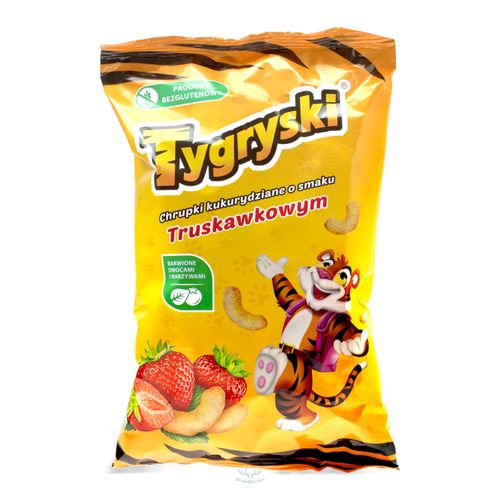 Chips Tygryski mit Erdbeergeschmack 70g