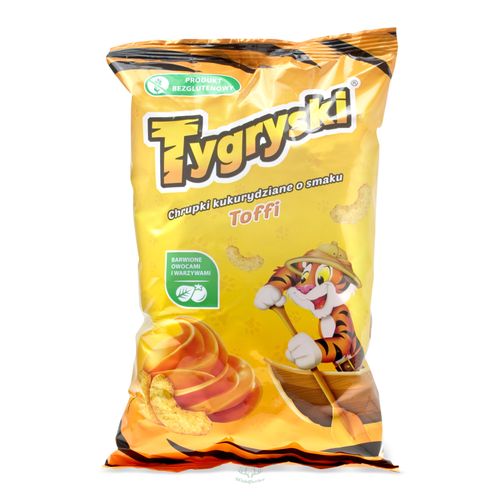 Chips Tygryski mit Toffee Geschmack 70g