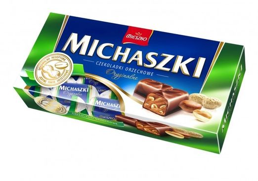 Mieszko Michaszki 220g (Erdnusspralinen)