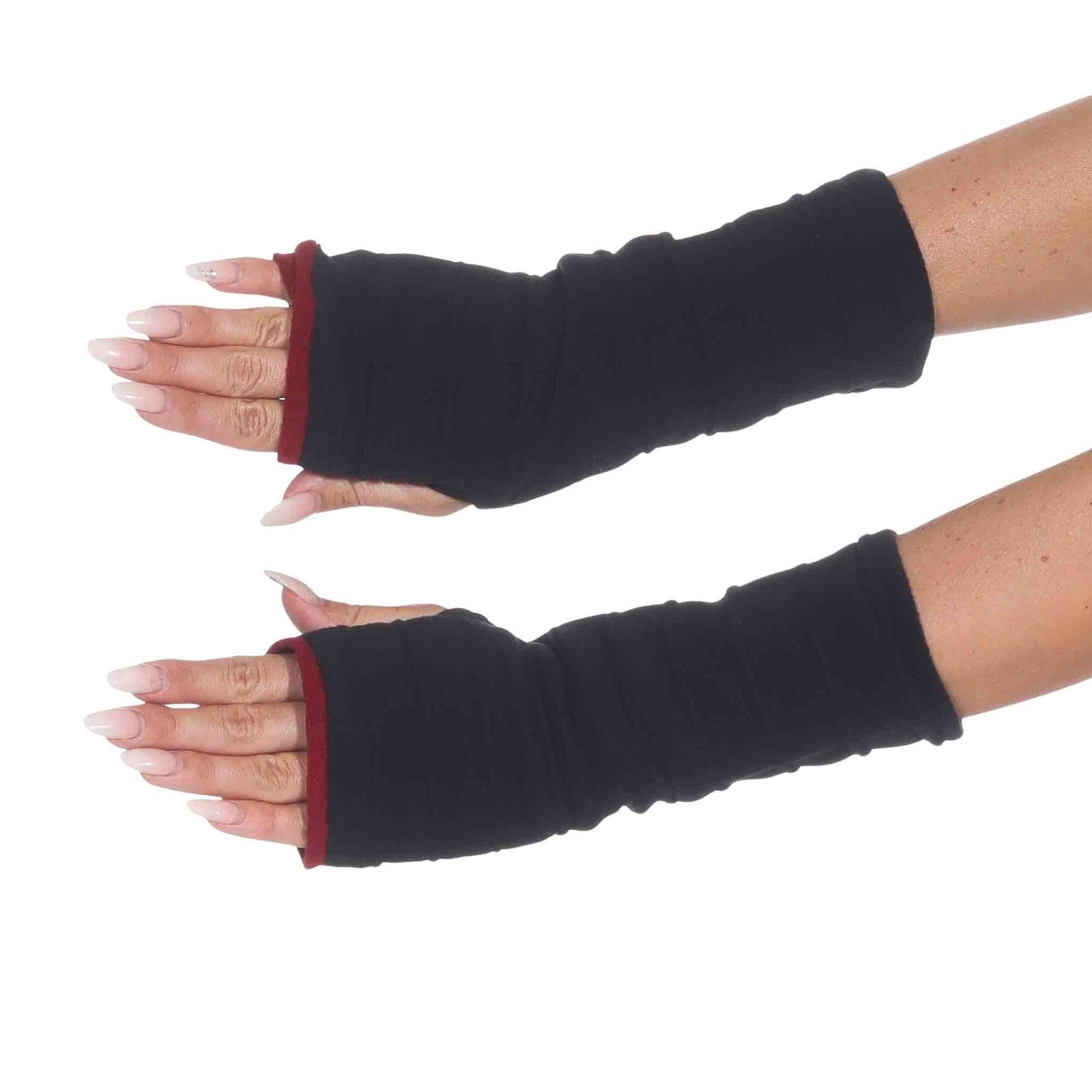 Armlinge Damen Armstulpen Fleece Stulpen Handwrmer Handschuhe Hippie  Gothic Boho | Kunst und Magie