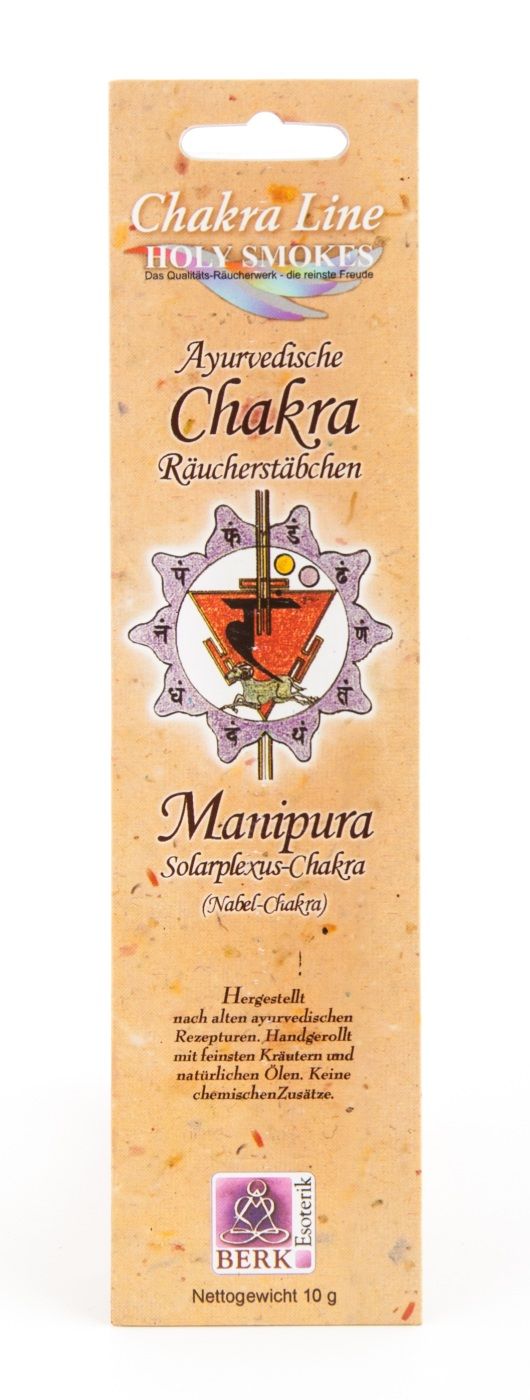 Kunst Und Magie Solarplexus (Manipura) Räucherstäbchen - Holy Smokes Chakra Line Duftstäbchen