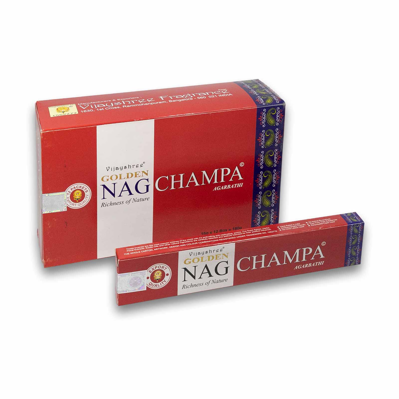 Kunst Und Magie Vijayshree Golden Nag Champa Natürliche Räucherstäbchen