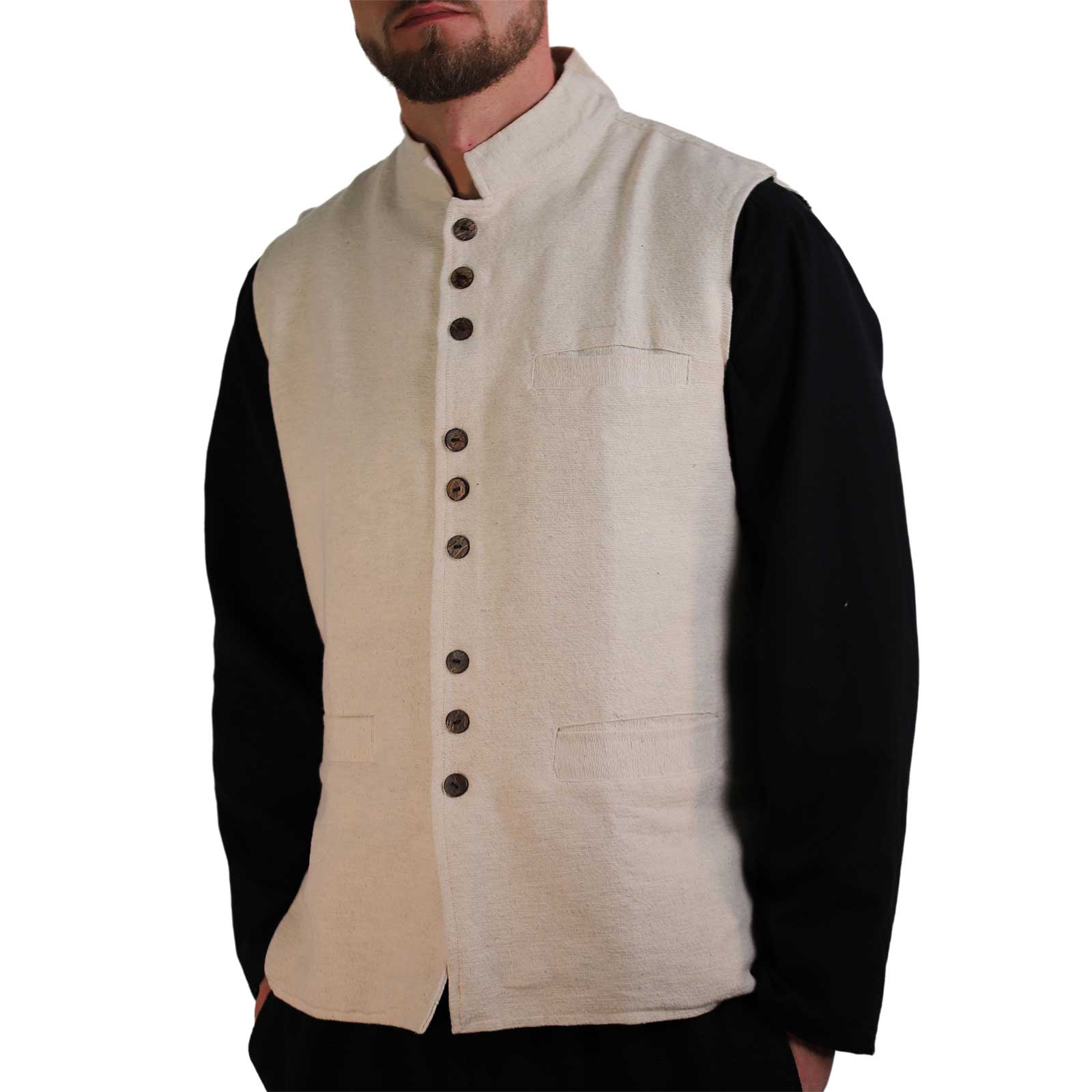 HerzSticht Heren Traditionele gilet (model: Samerberg) Grijs Blauw 50
