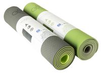 Yogamatte TPE ecofriendly - grün/grau Baum des Lebens Yoga