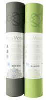 Yogamatte TPE ecofriendly - grün/grau Baum des Lebens Yoga