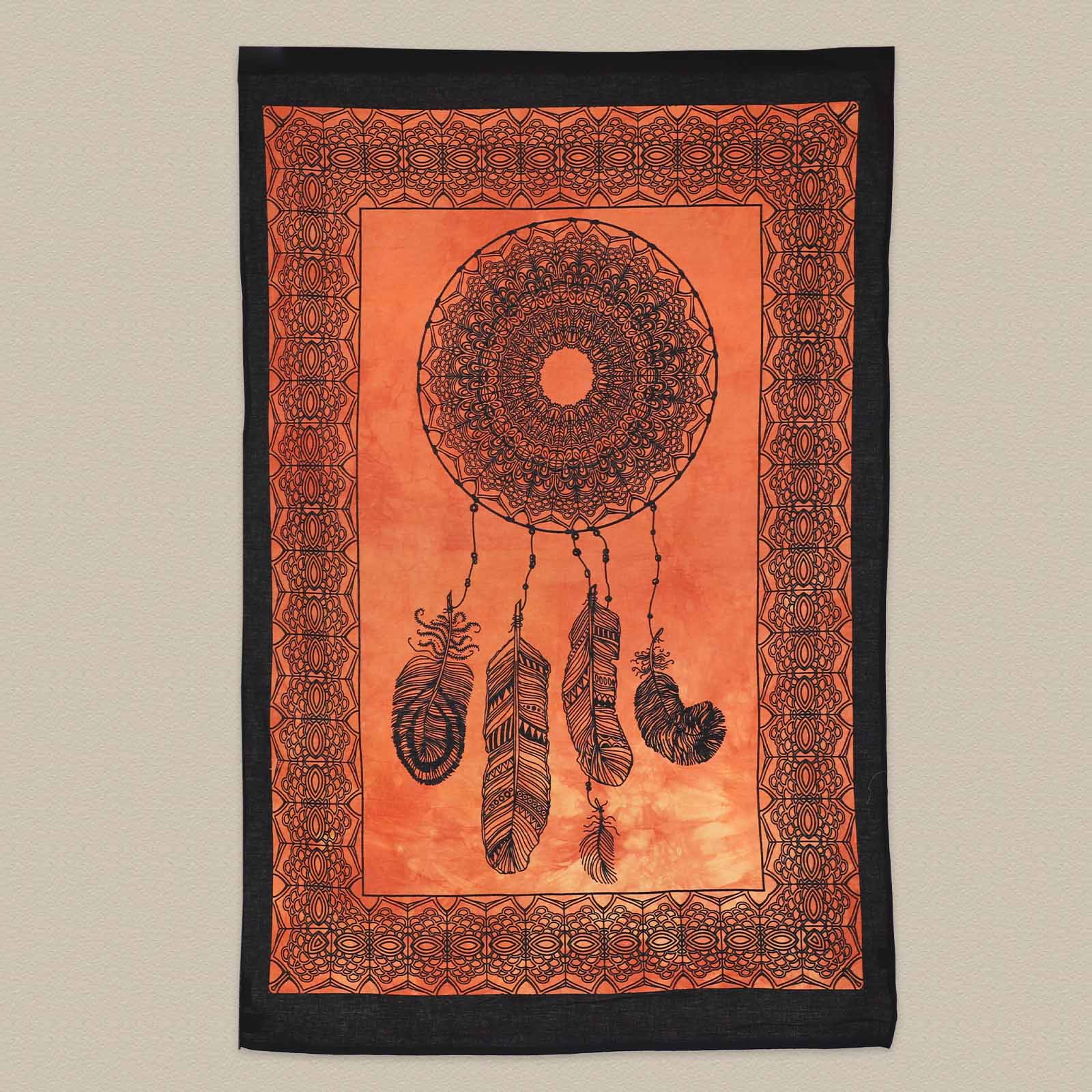 Kunst Und Magie Dreamcatcher Traumfänger Poster Wandbehang Celtic Orange ca. 110 x 70 cm