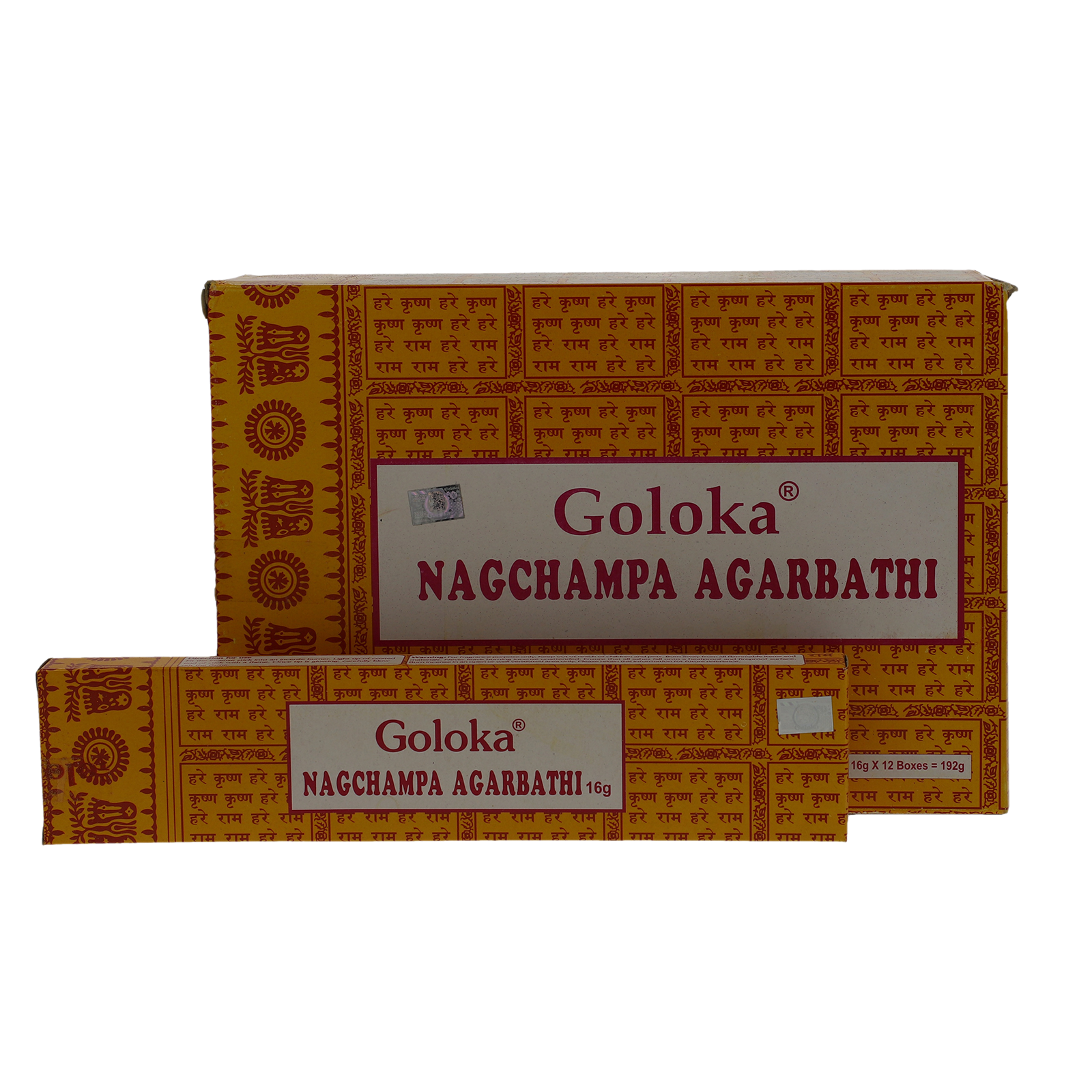 Kunst Und Magie Großpackung 12er Goloka Nagchampa Gelb Räucherstäbchen - Vegan Nag Champa Gelb