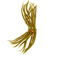 KUNST UND MAGIE Filz Haargummi Dreads Haarschmuck Rasta scrounchi Xl Beige