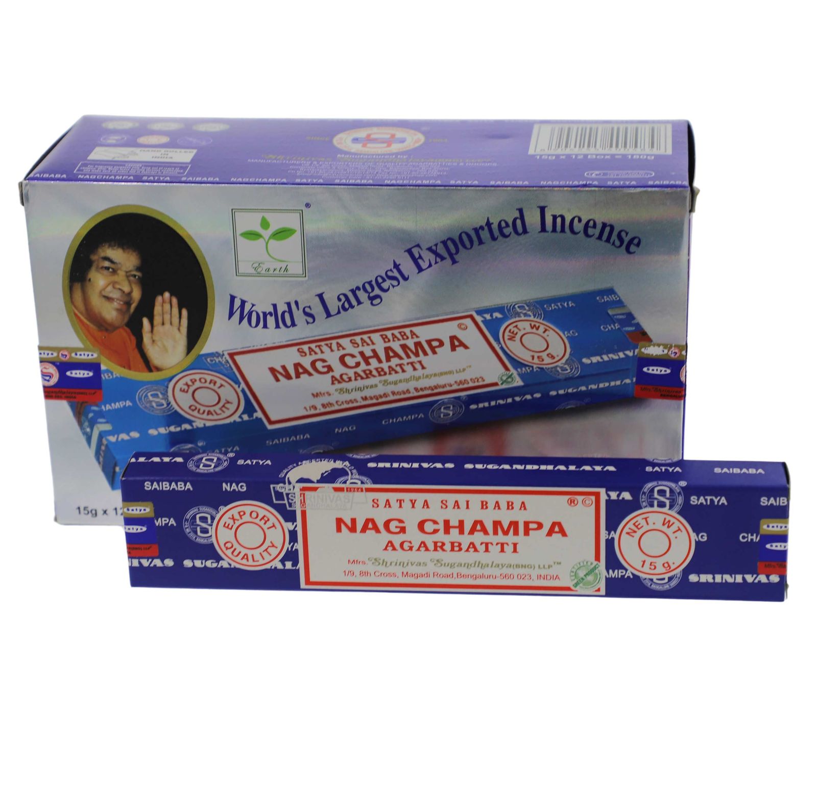 Kunst Und Magie Satya Sai Baba Nag Champa Räucherstäbchen 12er Großpackung 12x