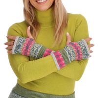 Samt Armstulpen Mit Filzkugeln - Kuschelige Handwärmer In Verschiedenen Farben