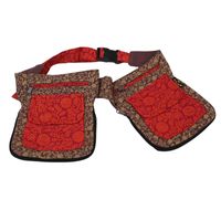 Doppel Bauchtasche Sidebag Gürteltasche Festivaltasche Hippie Goa Hüfttasche Hipbag Gassitasche