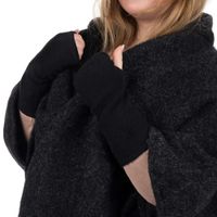 ALMHUBER Damen Armstulpen Stulpen Handwärmer Pulswärmer Handschuhe Lammwolle Strick Handschuhe