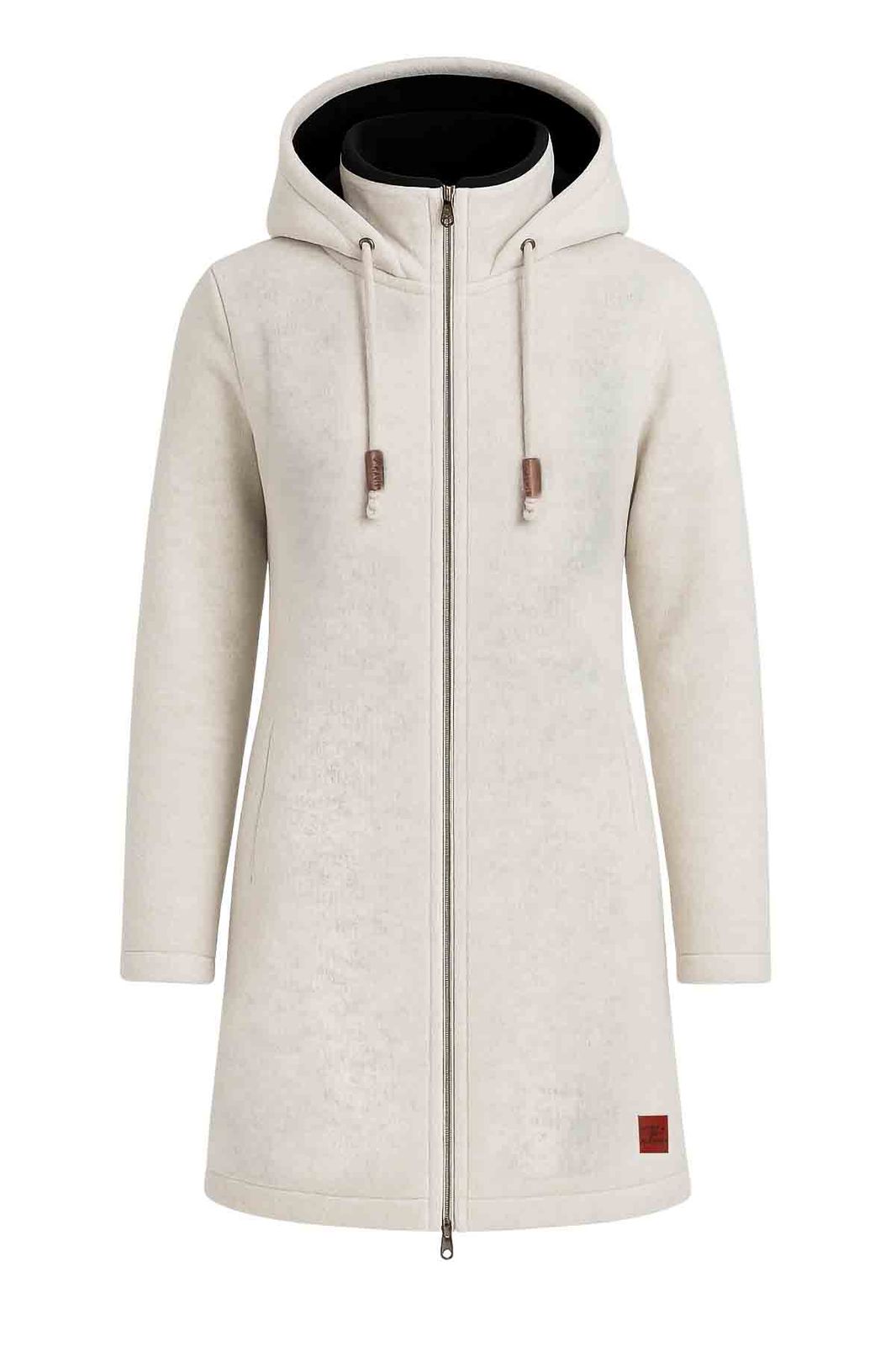 Dry Fashion Borkumjacke Dry Fashion Damen Wollfleecemantel Oslo Parka Übergangsjacke Warm Damen Winterjacke