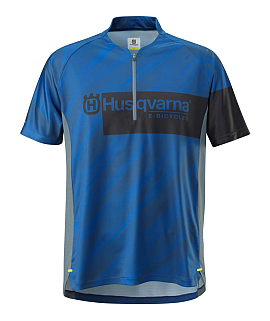 Husqvarna Discover Jersey 1/2 Zip Blau