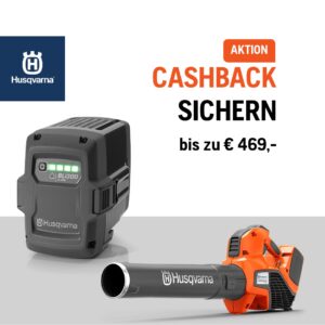 Beim Kauf eines Husqvarna Akkuprodukt-Sets bekommen Sie einen zweiten Akku zurückerstattet!*