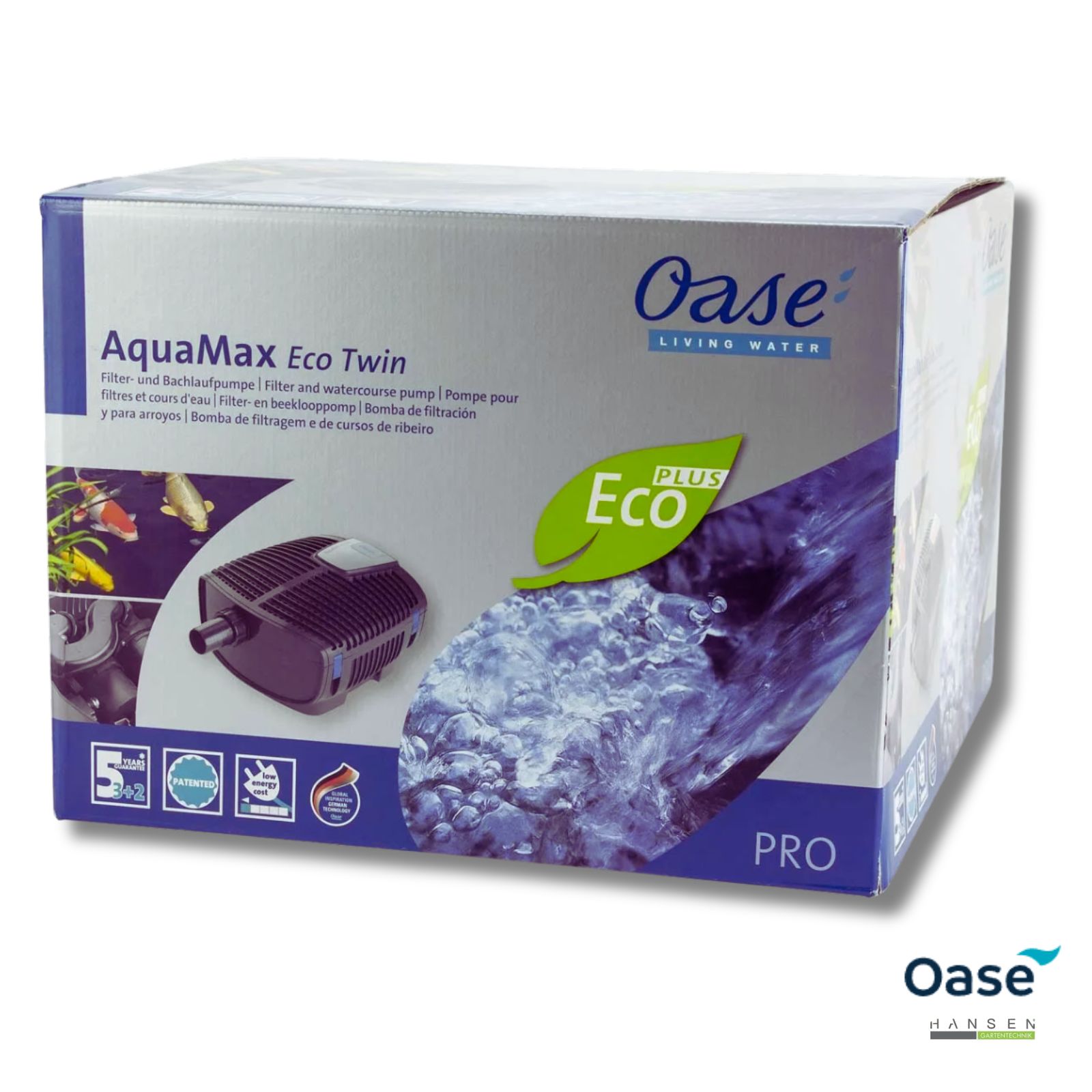 Abbildung zeigt AquaMax Eco Twin 20000 Filterpumpe/Bachlaufpumpe Abbildung zeigt AquaMax Eco Twin 20000 Filterpumpe/Bachlaufpumpe