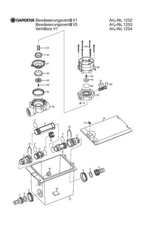 GARDENA Membrane für Magnetventil 9V/24V ( Pos. 30-34 ) GARDENA