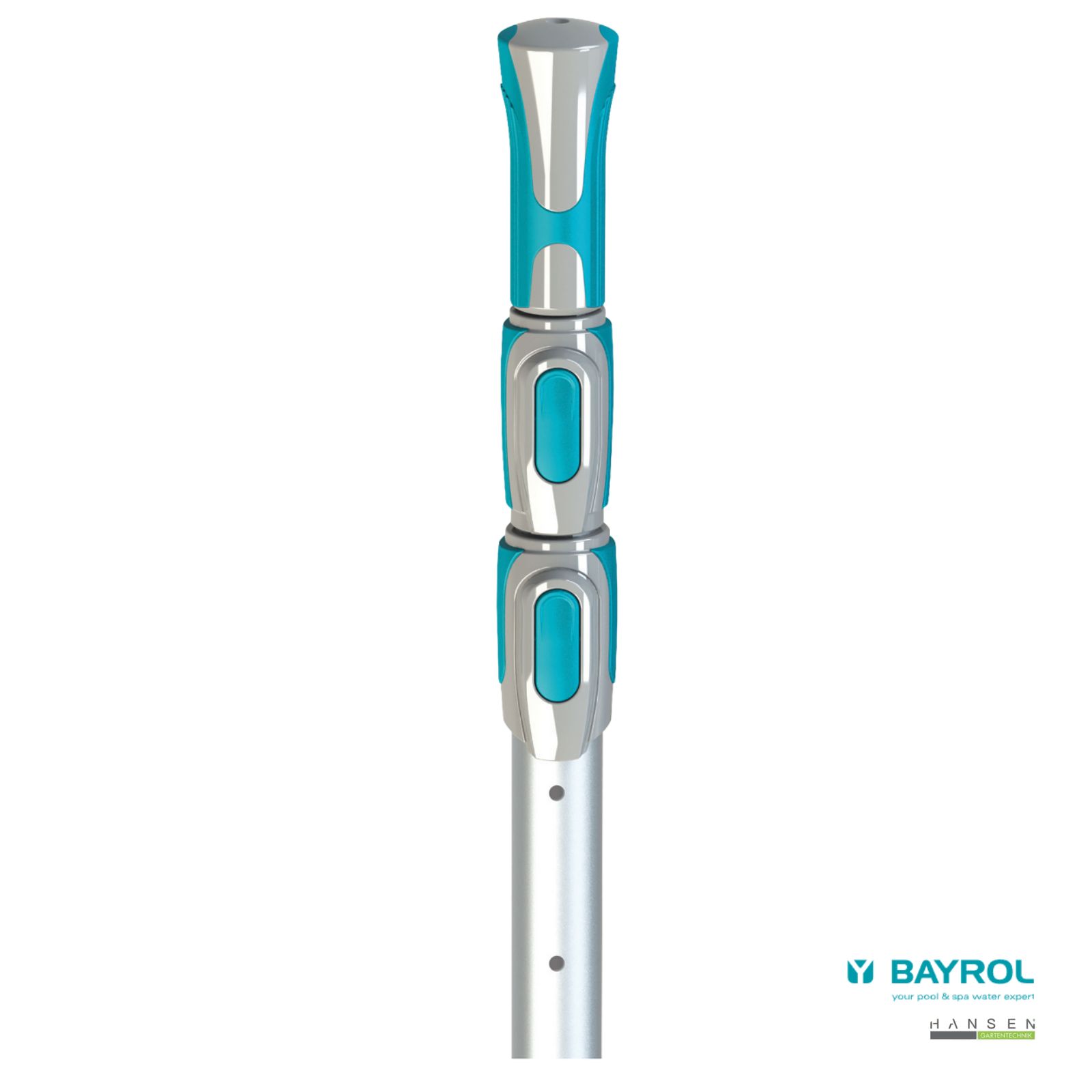 Abbildung zeigt freigestelltes Produktbild zu Bayrol Teleskopstange 3-teilig, Aluminium Abbildung zeigt freigestelltes Produktbild zu Bayrol Teleskopstange 3-teilig, Aluminium