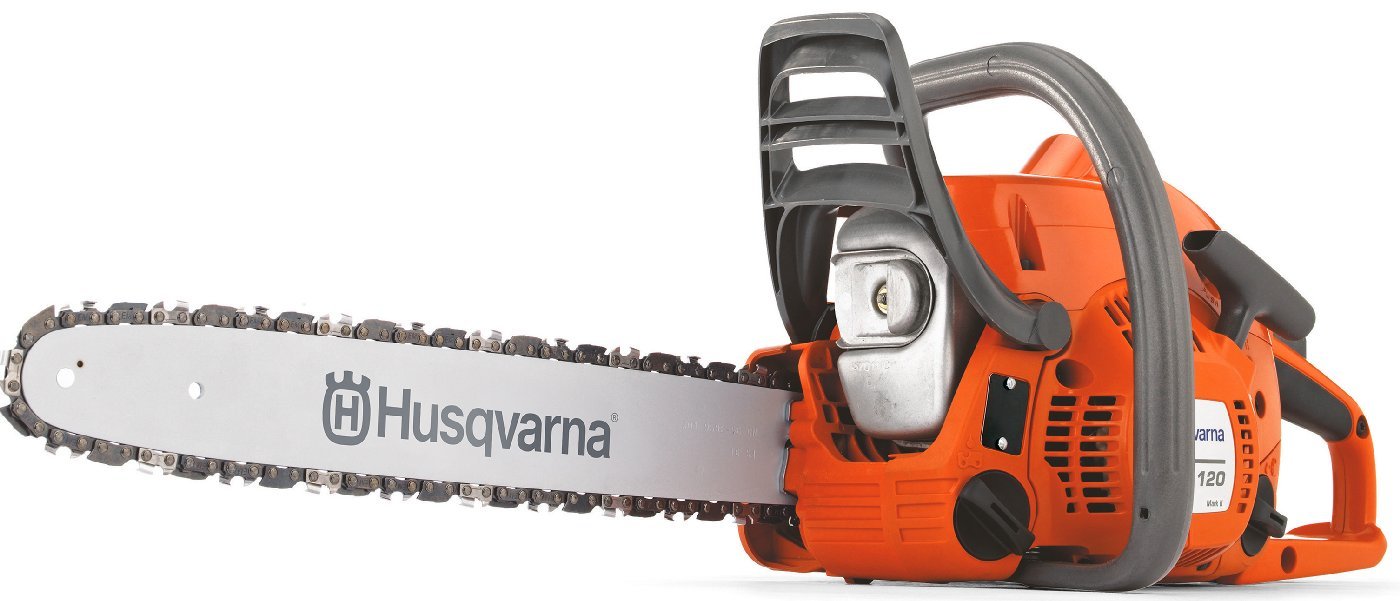 Bbildung zeigt freigestelles Produktbild zu Benzin-Kettensäge HUSQVARNA 120 Mark II