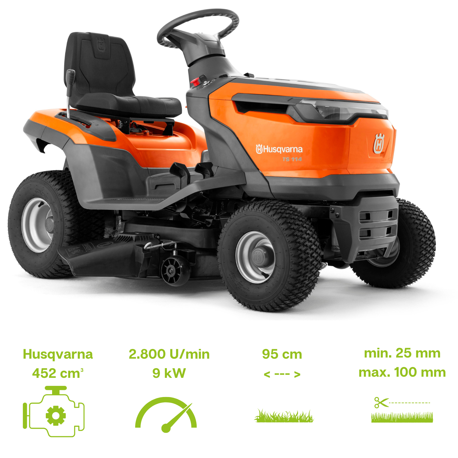 Husqvarna Traktor TS 114 | Gartentechnik Hansen