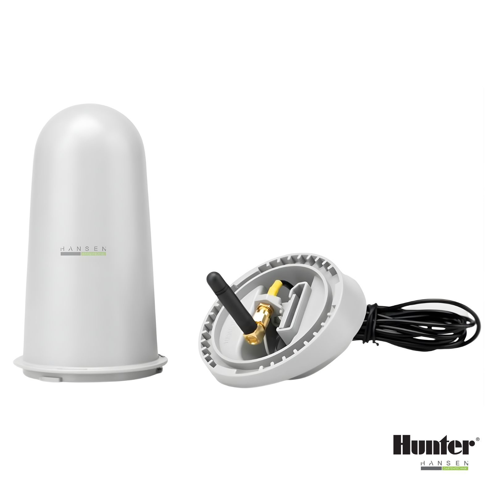 Abbildung zeigt ein Produktbild zum Hunter ANT-EXT-KIT, Verlängerungskit für Universal Antenne für WLAN, Mobilfunk und LoRa®-Funkkommunikation (2,7 m Kabel und Montagezubehör)
