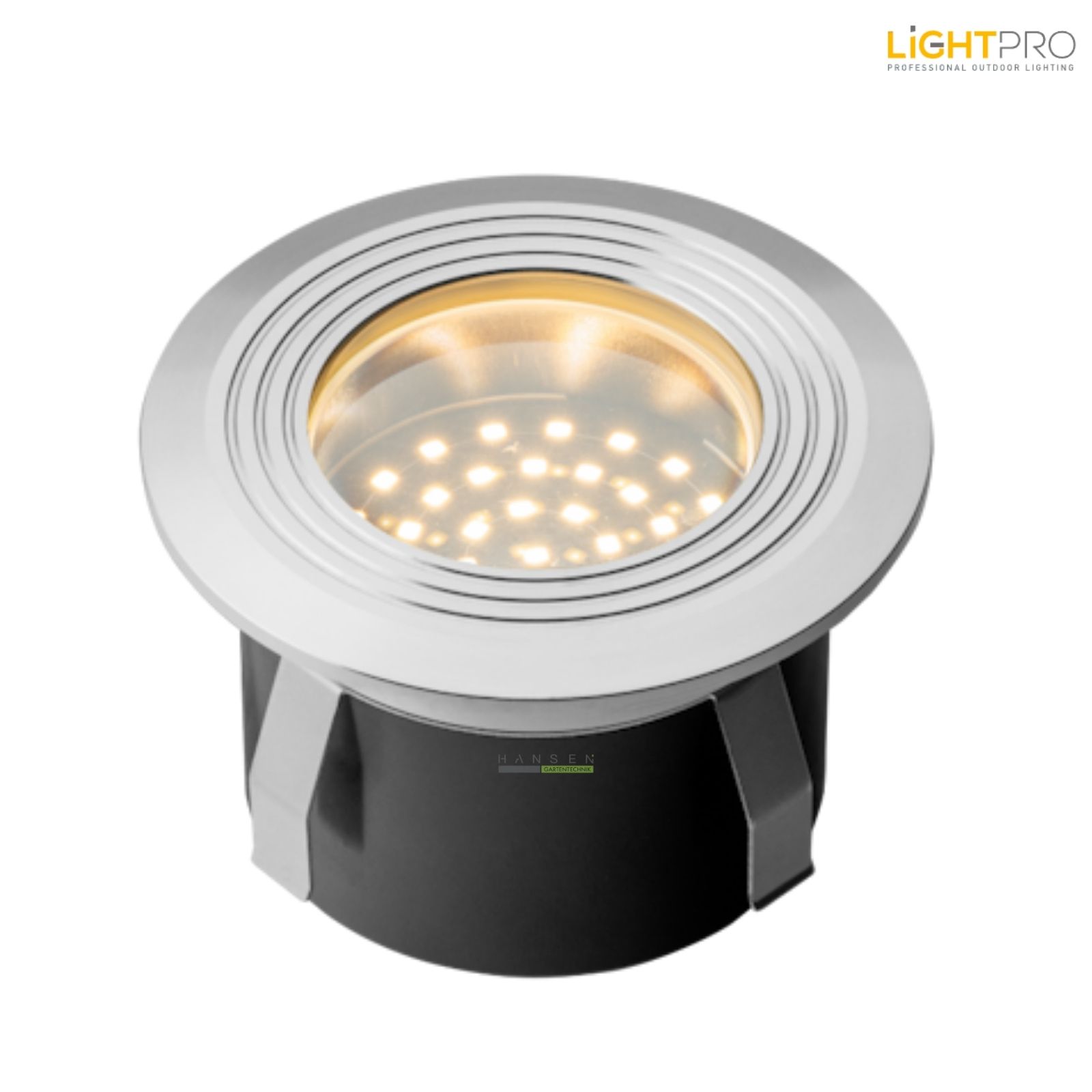 Abbildung zeigt freigestelltes Produktfoto zur Lightpro Onyx 60 RS 12V Bodeneinbauleuchte.