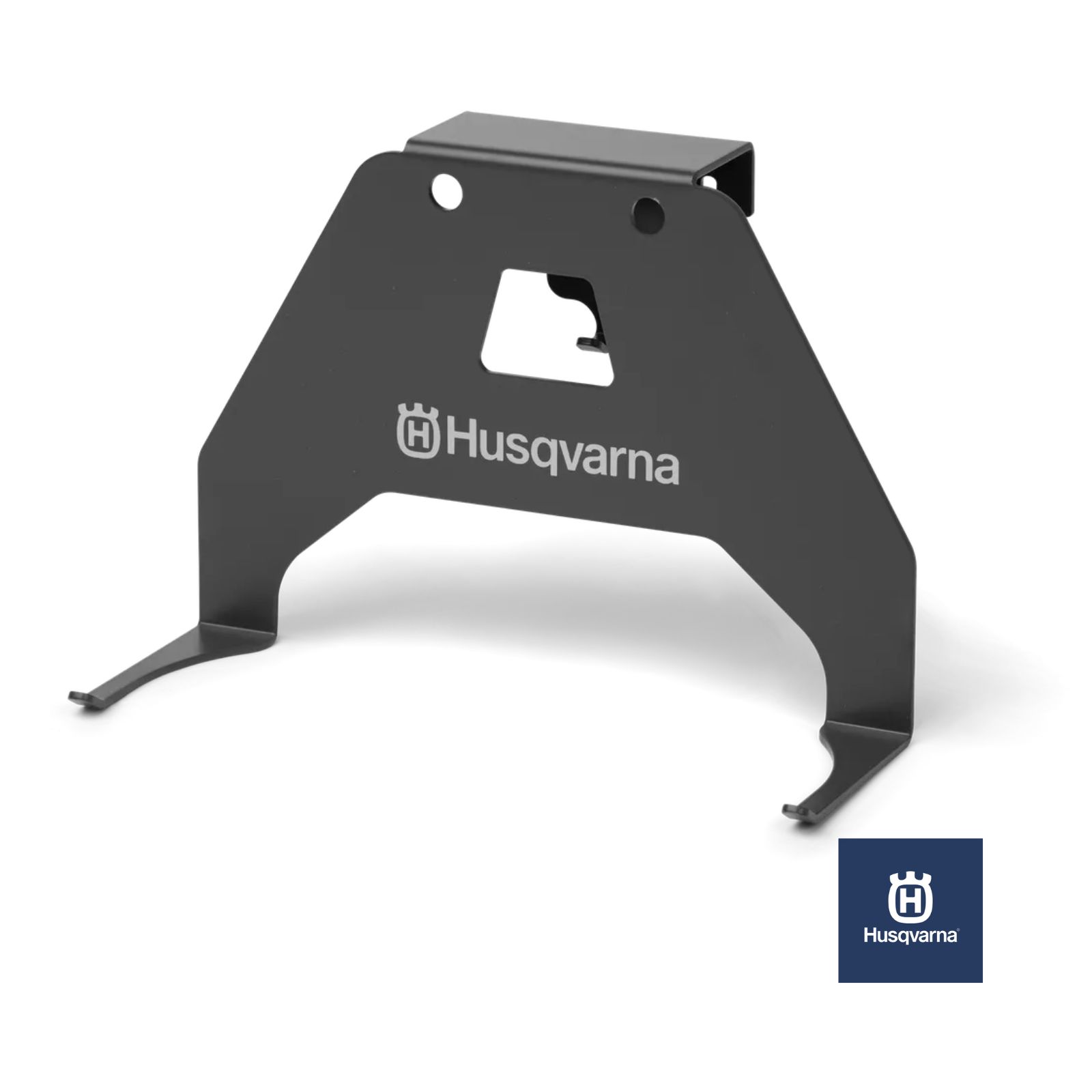 Abbildung zeigt freigestelltes Produktfoto zu Husqvarna Automower Wandhalterung für 305, 310/315/315 Mark II und 405X/415X