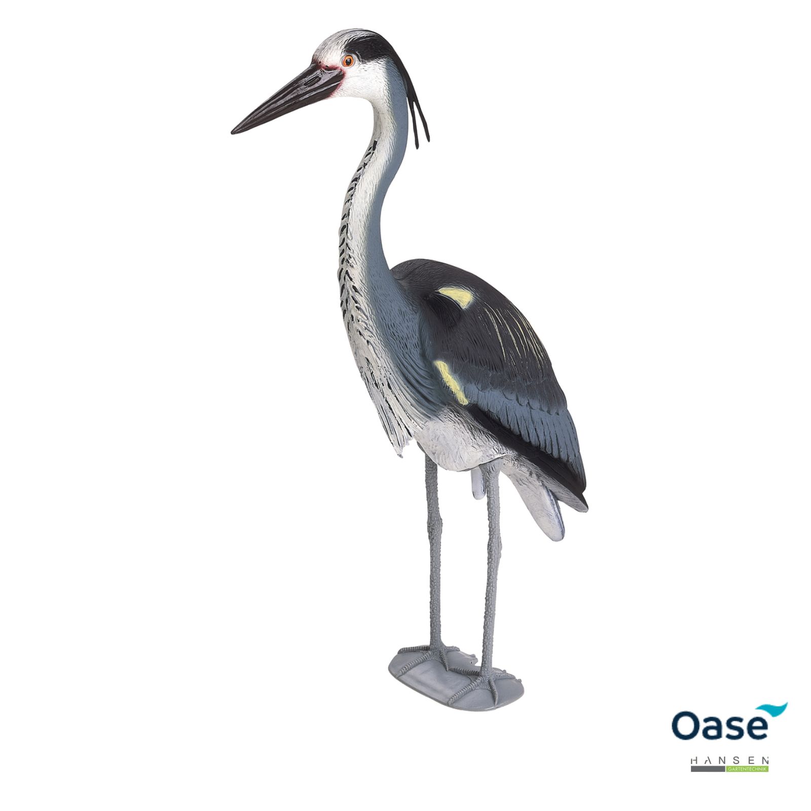 Abbildung zeit freigestelltes Produktfoto zur OASE Teichfigur Reiher (Naturgetreue Nachbildung aus hochwertigem Kunststoff)
