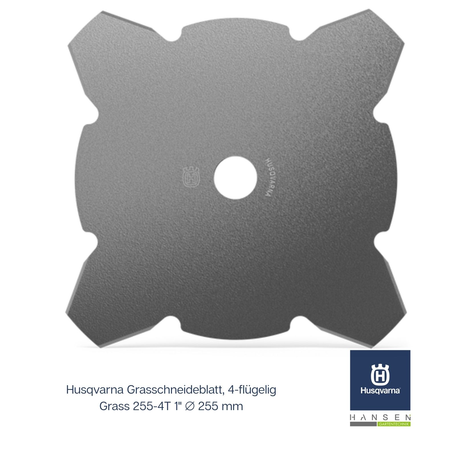 Abbildung zeigt freigestelltes Produktbild zu Husqvarna Grasschneideblatt 4-flügelig, Art.-Nr. 546 38 01-01