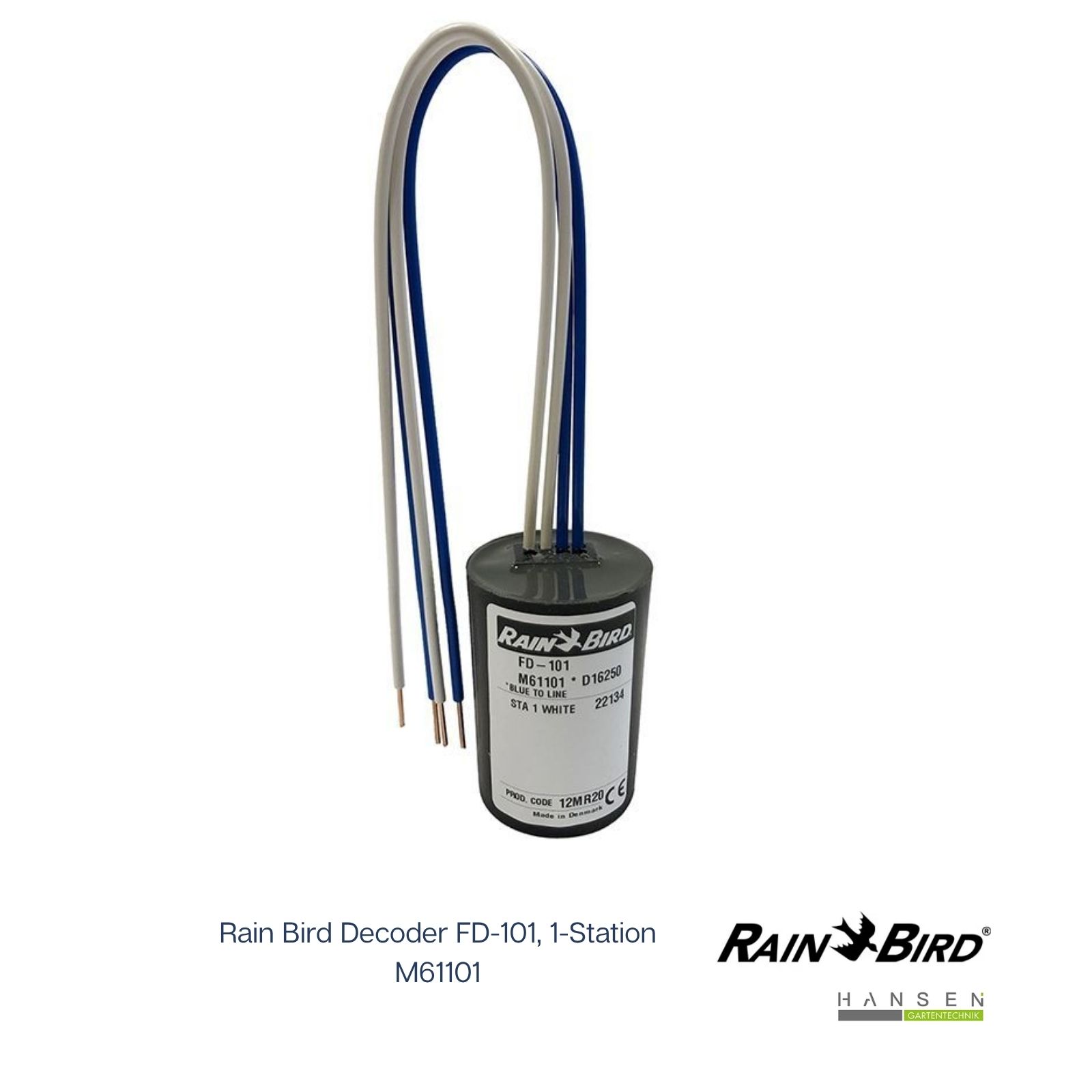 Abbildung zeigt freigestelltes Produktbild zu Rain Bird Decoder FD-101, 1-Station AAbbildung zeigt freigestelltes Produktbild zu Rain Bird Decoder FD-101, 1-Station