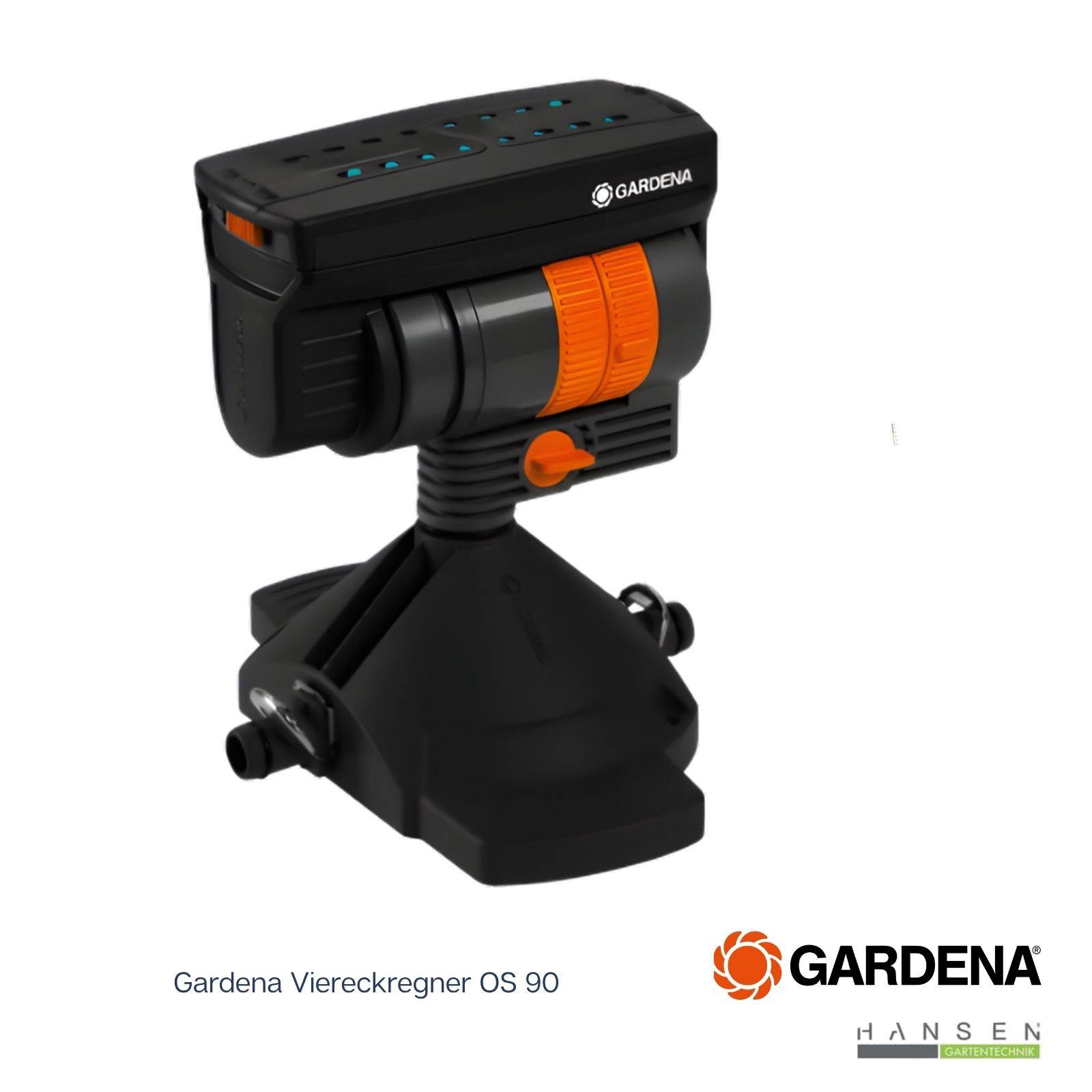 Abbildung zeigt freigestelltes Produktbild zu Gardena Viereckregner OS 90 Abbildung zeigt freigestelltes Produktbild zu Gardena Viereckregner OS 90