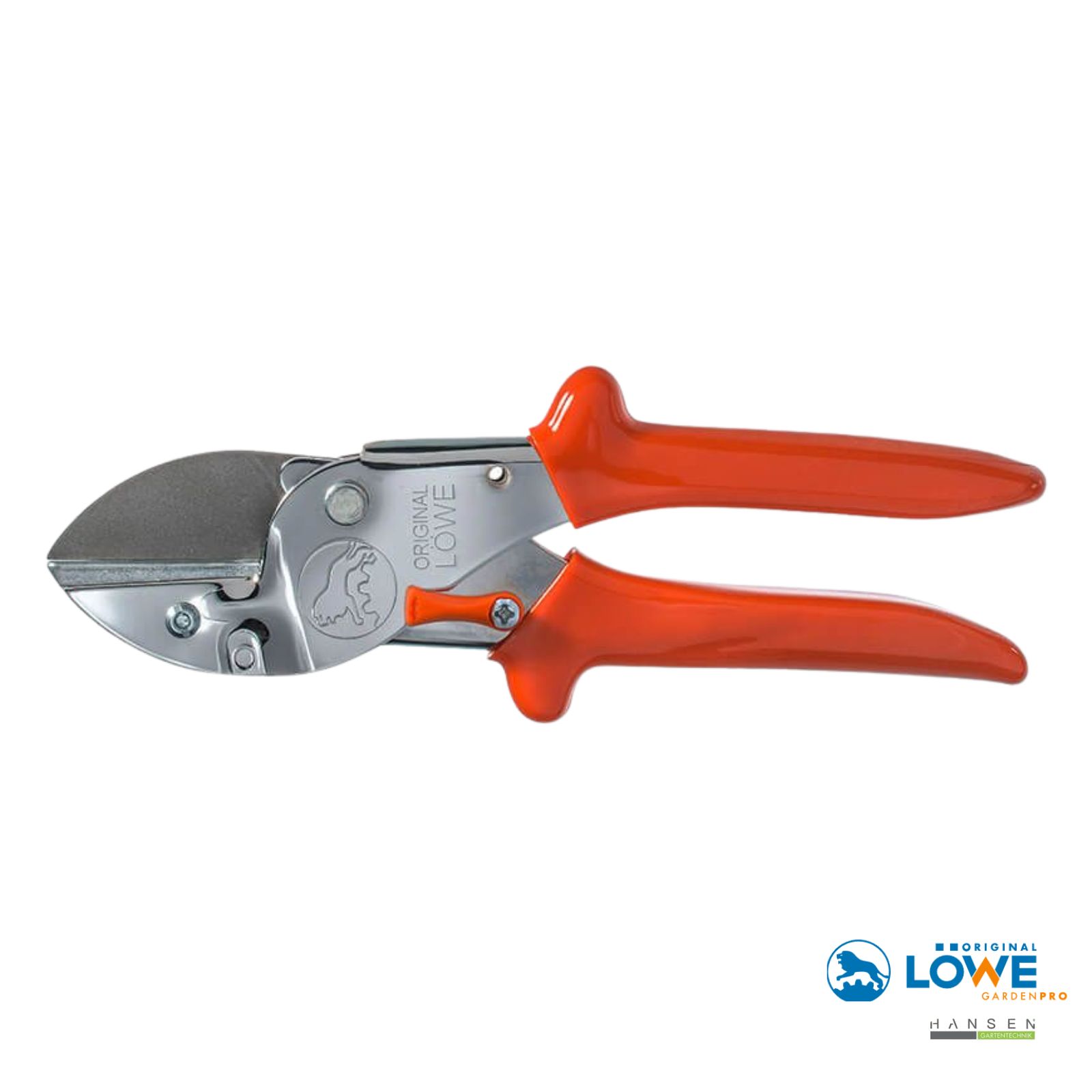 Abbildung zeigt freigestelltes Produktfoto zur robusten Gartenschere Original LÖWE 1.104 Classic Serie mit Standardgriff