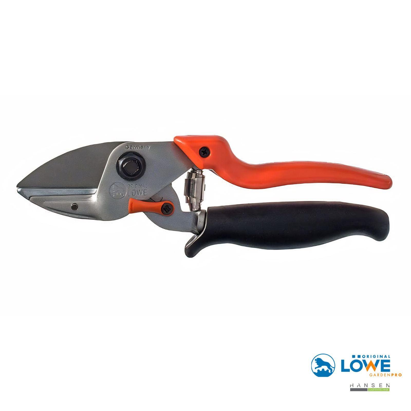 Abbildung zeigt freigestelltes Produktbild zu Original LÖWE 6.109 Fast Cut Amboss-Schere aus der Professional Serie des Herstellers.